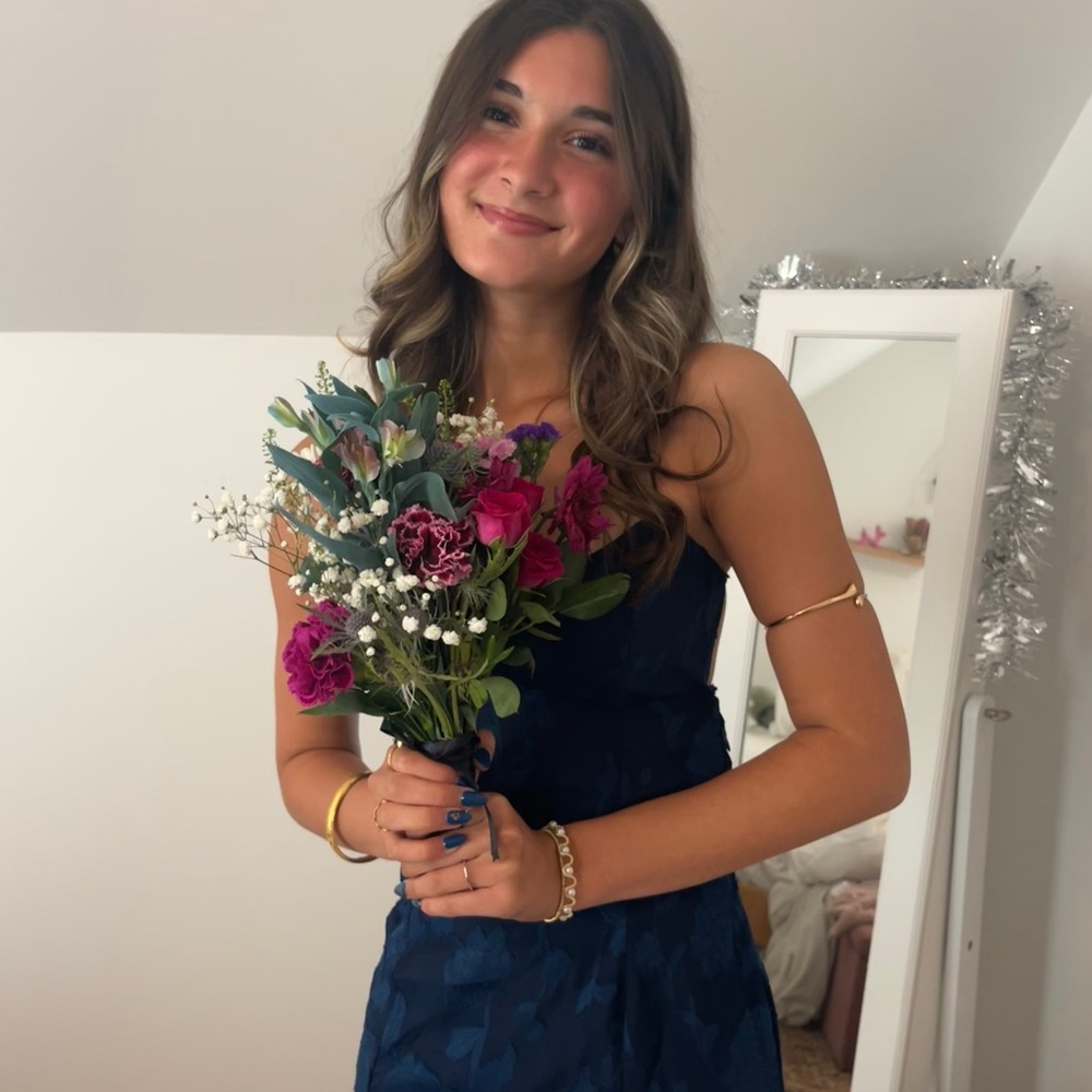 navy prom dress!!